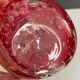 Vintage vase signed in bubble glass.