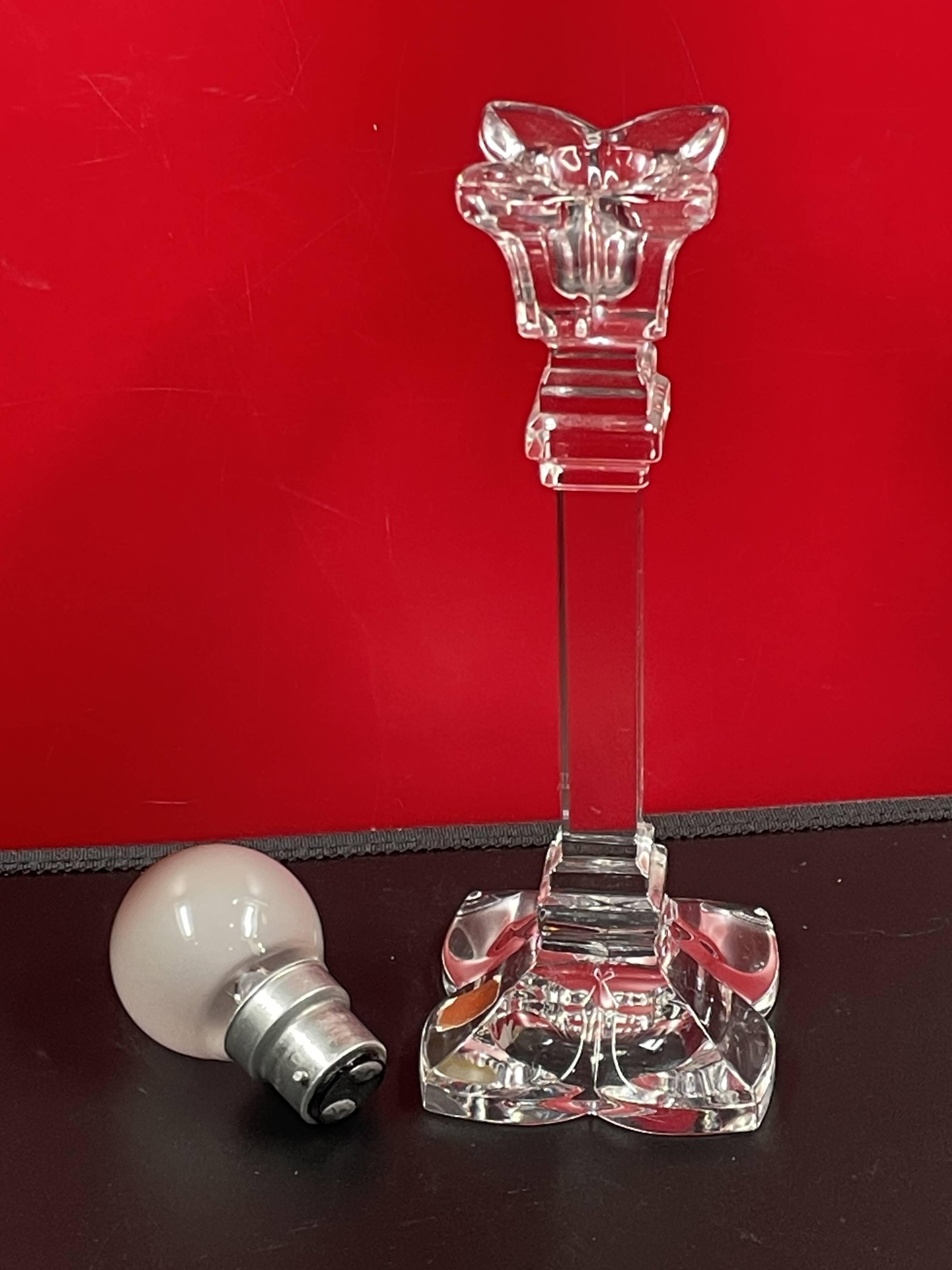 Old NACHTMANN crystal candle holder Made in Germany