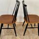 Duo de chaises scandinaves 1955