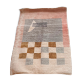 Berber checkerboard carpet