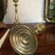 Pair of solid brass candle holders