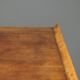 Vintage walnut burl commode with brass handles, Italian design from the 1940s.
