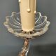 Small Venetian chandelier, three-burner twisted blown glass 1950s - Brass, Glass