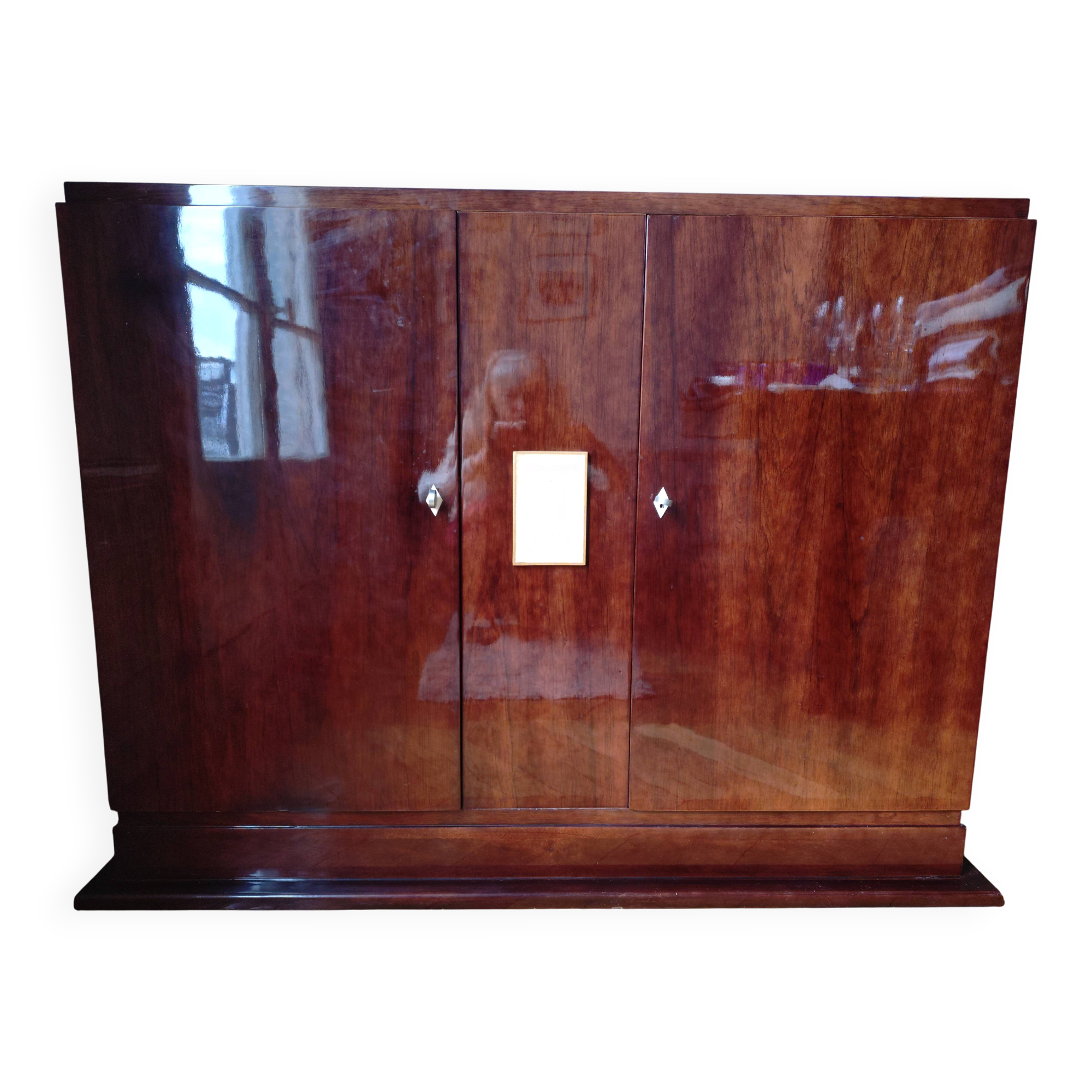 Art Deco buffet from the 1930s – Solid rosewood and stingray skin - Paris 11