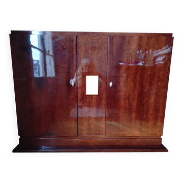 Art Deco buffet from the 1930s – Solid rosewood and stingray skin - Paris 11