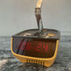 Timco articulated desk lamp with 1970s alarm clock