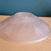 Ancienne coupe verre moule satiné art deco