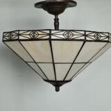 Set of two vintage tiffany style ceiling lights