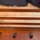 Teak wall coat rack, Denmark, 1960s