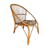 Vintage rattan armchair