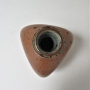 Soliflore vase in pyrite sandstone with three vintage faces