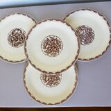 4 vintage dessert plates from Sarreguemines, Argonne model 210718