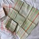 Set of 12 old napkins (6 pink + 6 green) - Big complexion - 50*50