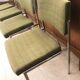 4 Kvadrat khaki and chrome chairs, 1970