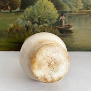 Vintage alabaster-style resin vase