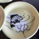 6 fish-decorated plates