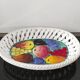 Plat à fruits "Intrecciata"vintage - céramique italienne
