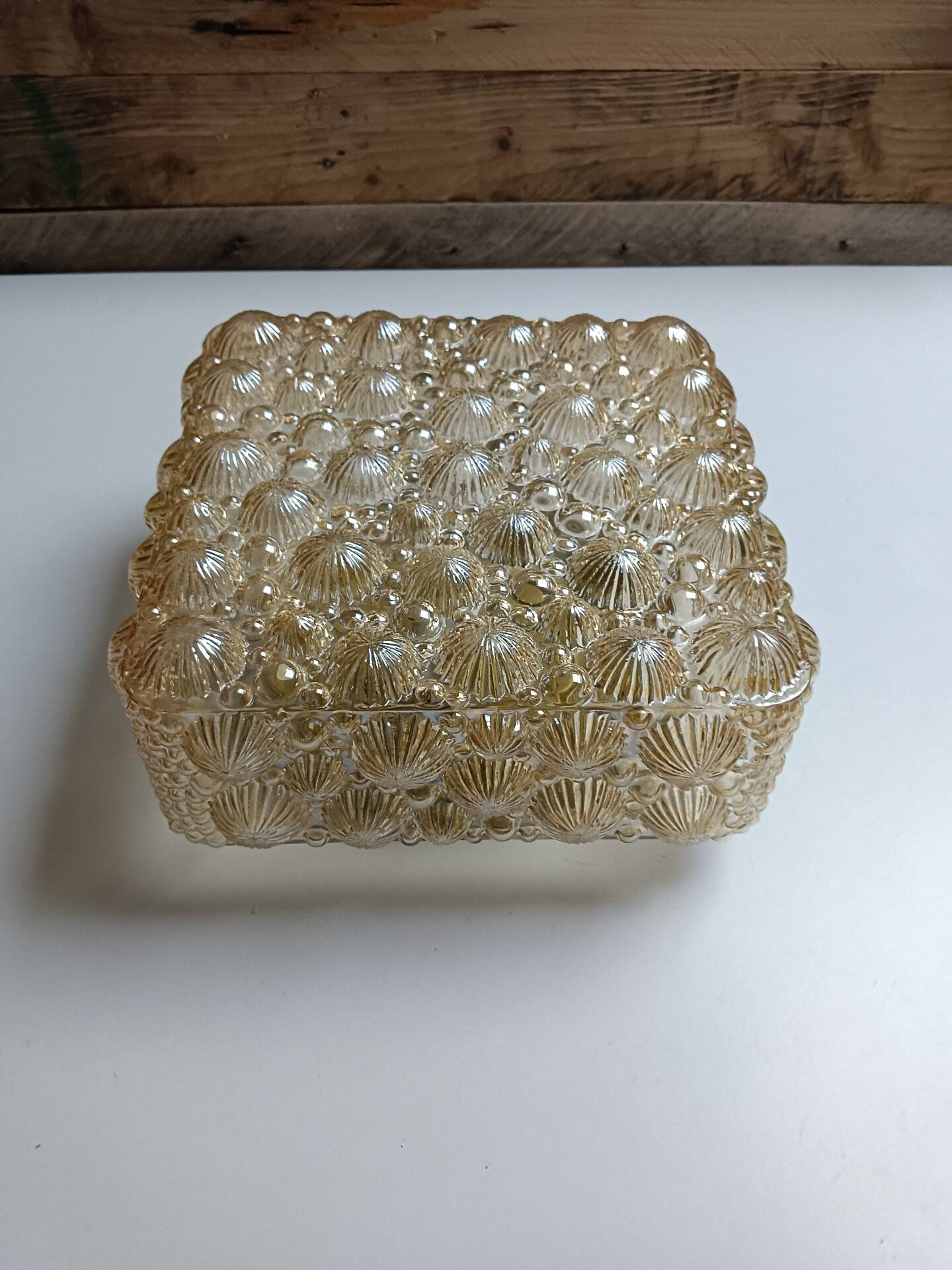 Luminaire verre et support à électrifier