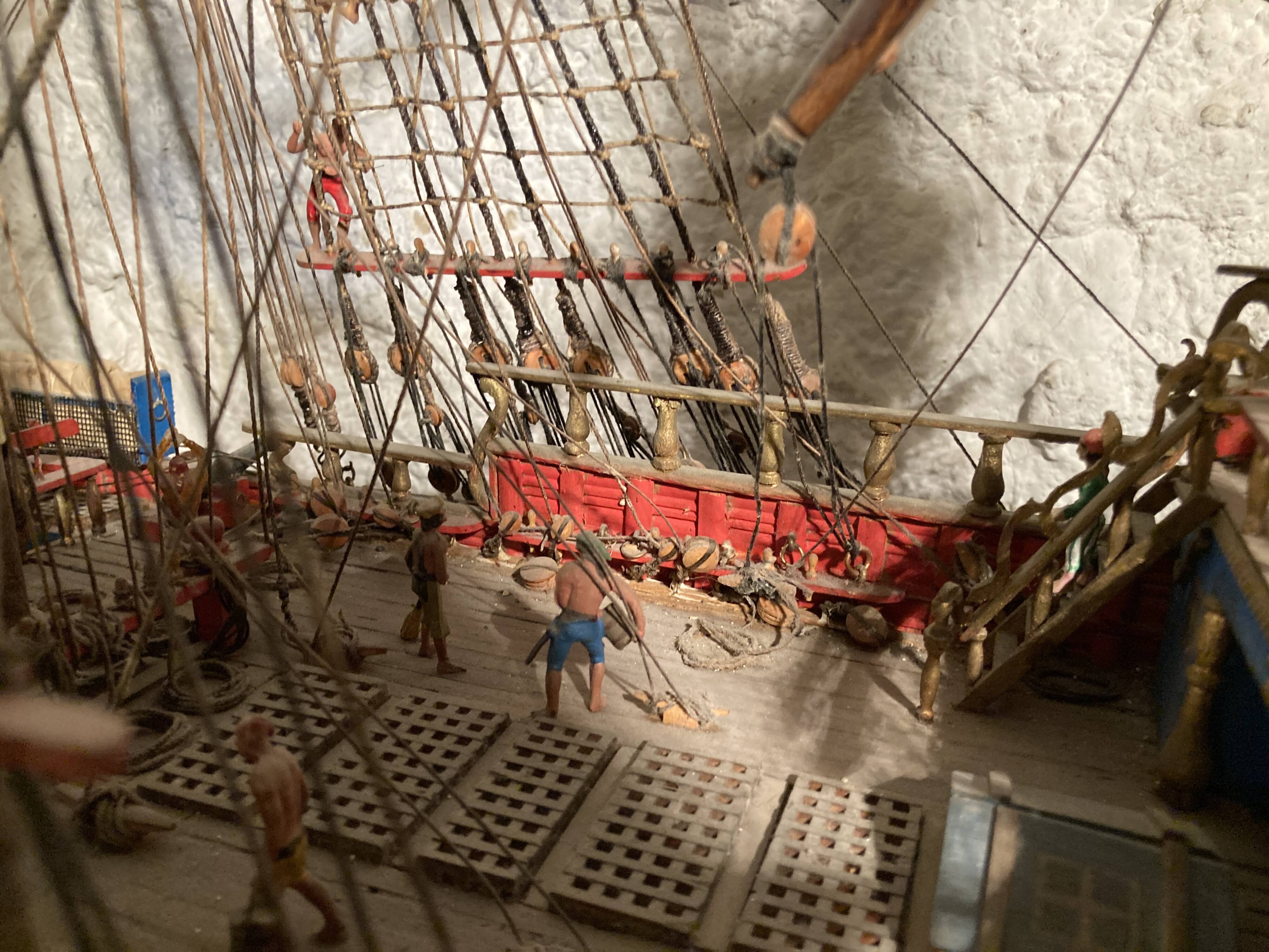 Model of a Royal Navy ship