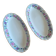 Limoges Bernardaud. Set of 2 porcelain dishes.