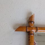 3 bamboo-look mirrors