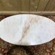 Scandinavian style coffee table in marble and zebrawood
