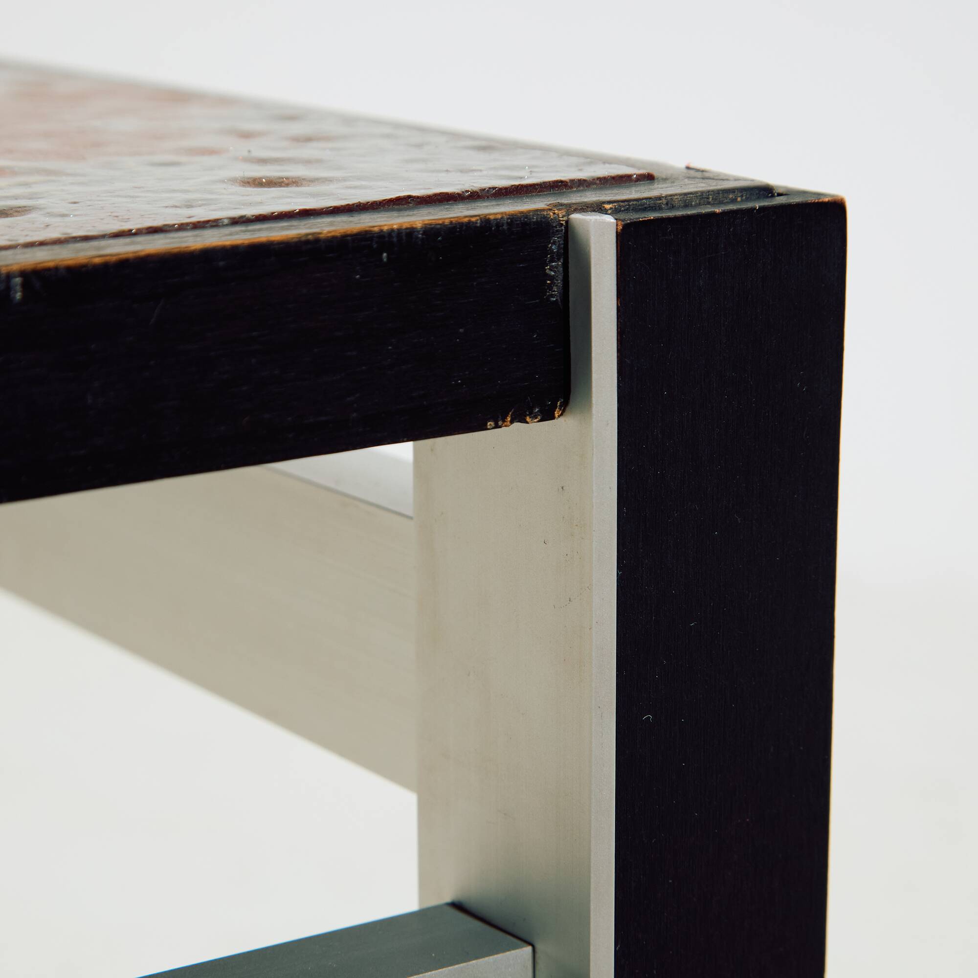 Steel and ceramic coffee table, Set of 2 (MK10681)