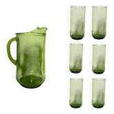 Service à boisson (Carafe et 6 verres Italie) années 60/70