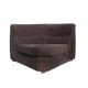 Chauffeuse d'angle vintage en velours marron