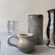 Enamelled and signed stoneware pot, French work 1950
