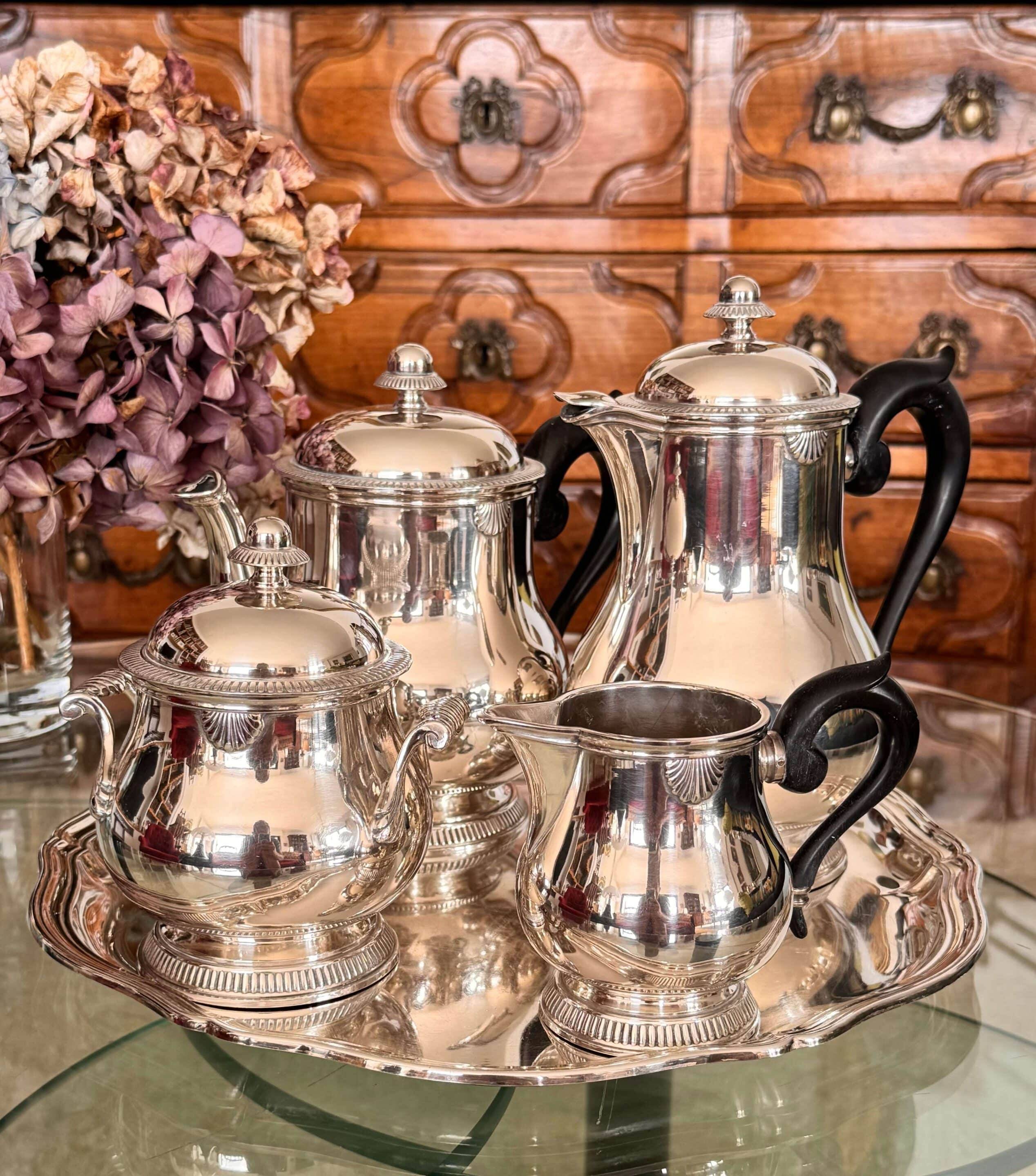 Antique Ercuis tea and coffee set from the 1960s