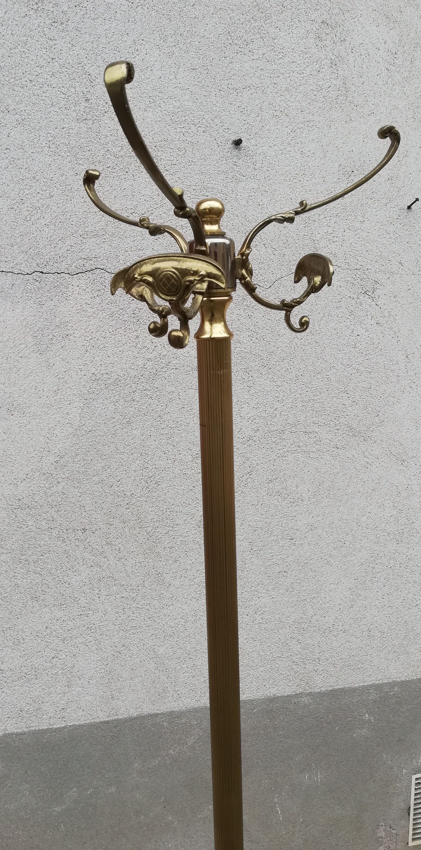 Porte manteau vintage laiton