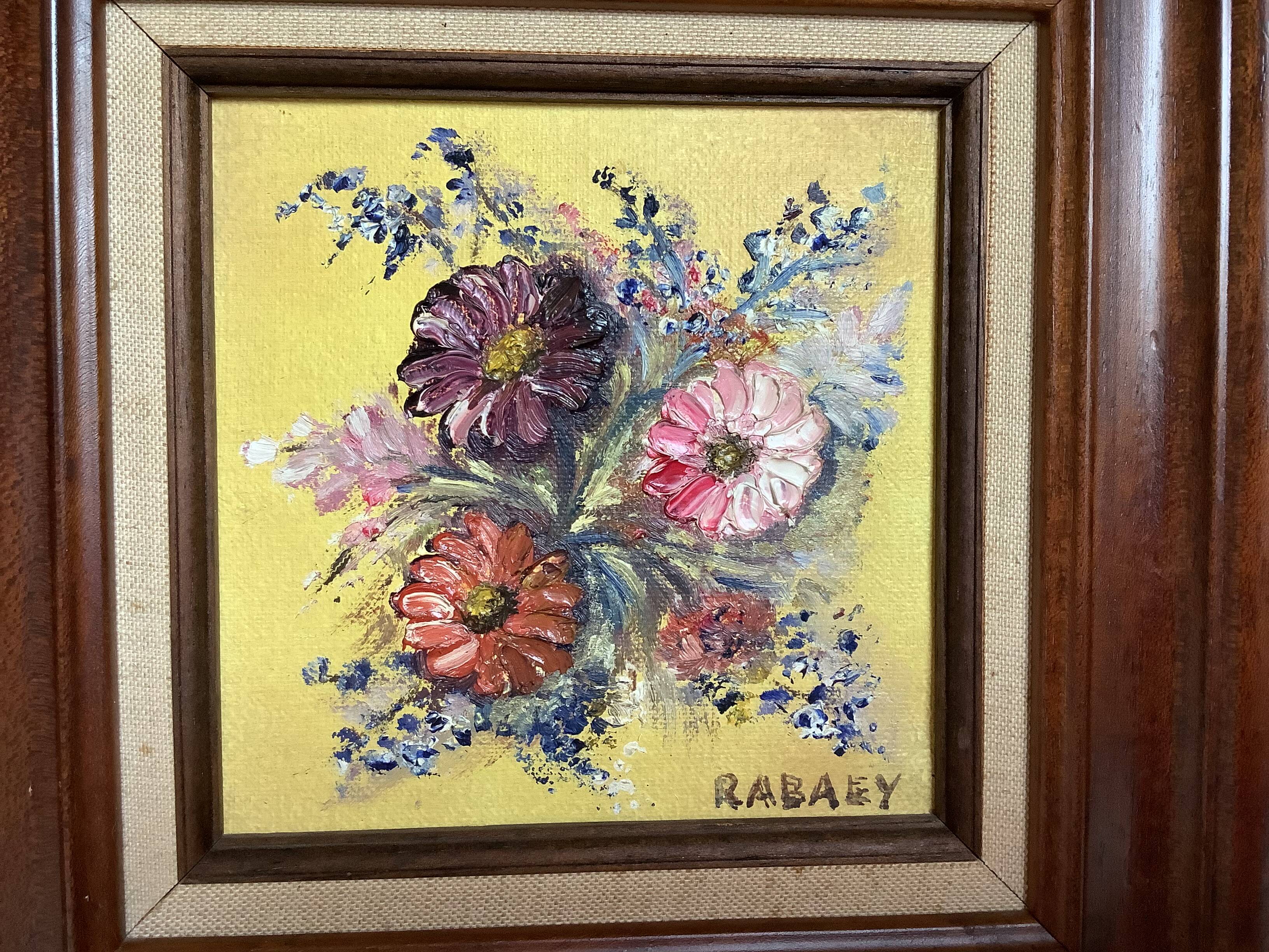 Rabaey bouquet of flowers oil painting on canvas