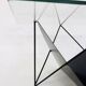 Vintage 80s steel wire coffee table eclectic design