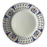 Assiettes plate gien