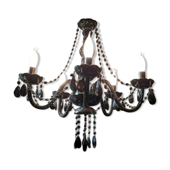 Lustre Murano noir