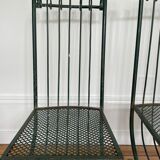 Set of 2 old chairs of square 1900