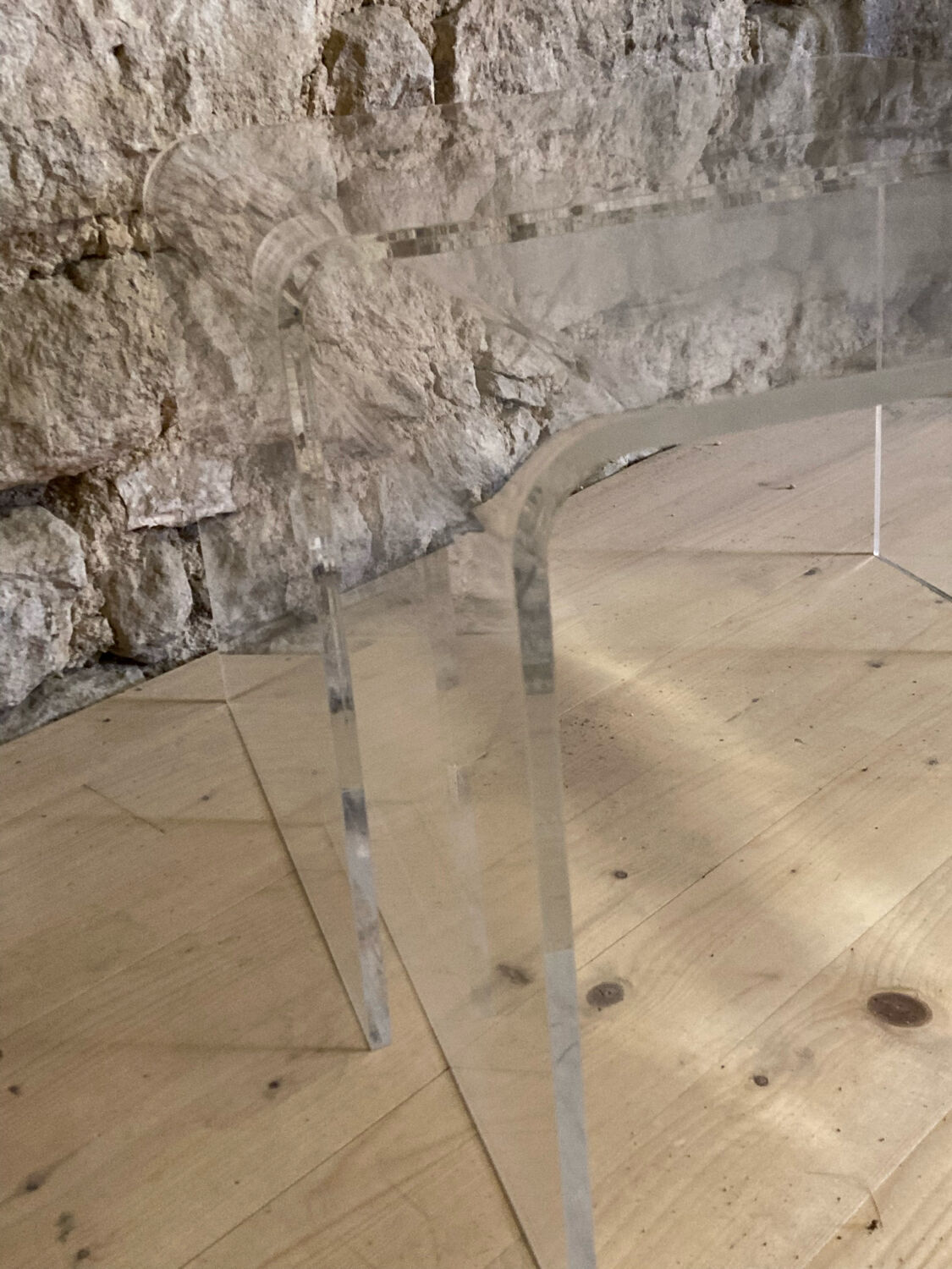 Plexisglas trundle coffee tables