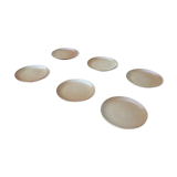 Assiettes à dessert en grès