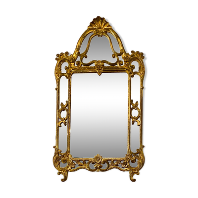 Miroir décoratif doré avec double cadre Louis XIV st., France XXe siècle