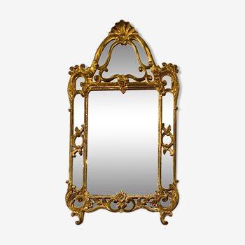 Gilded decorative miror with double frame Louis XIV st., France twentieth century