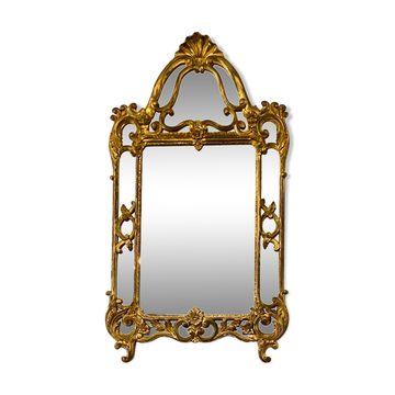 Gilded decorative miror with double frame Louis XIV st., France twentieth century