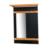 Teak & brass coat rack