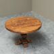 Sculptural table in solid oak, 1960s