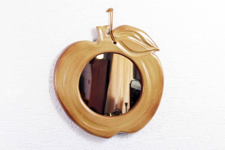 Miroir "pomme" en céramique
