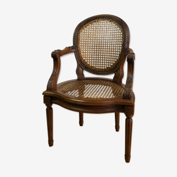 Louis XVI style carved wooden toddler chair