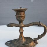 Nineteenth century snake candle holder