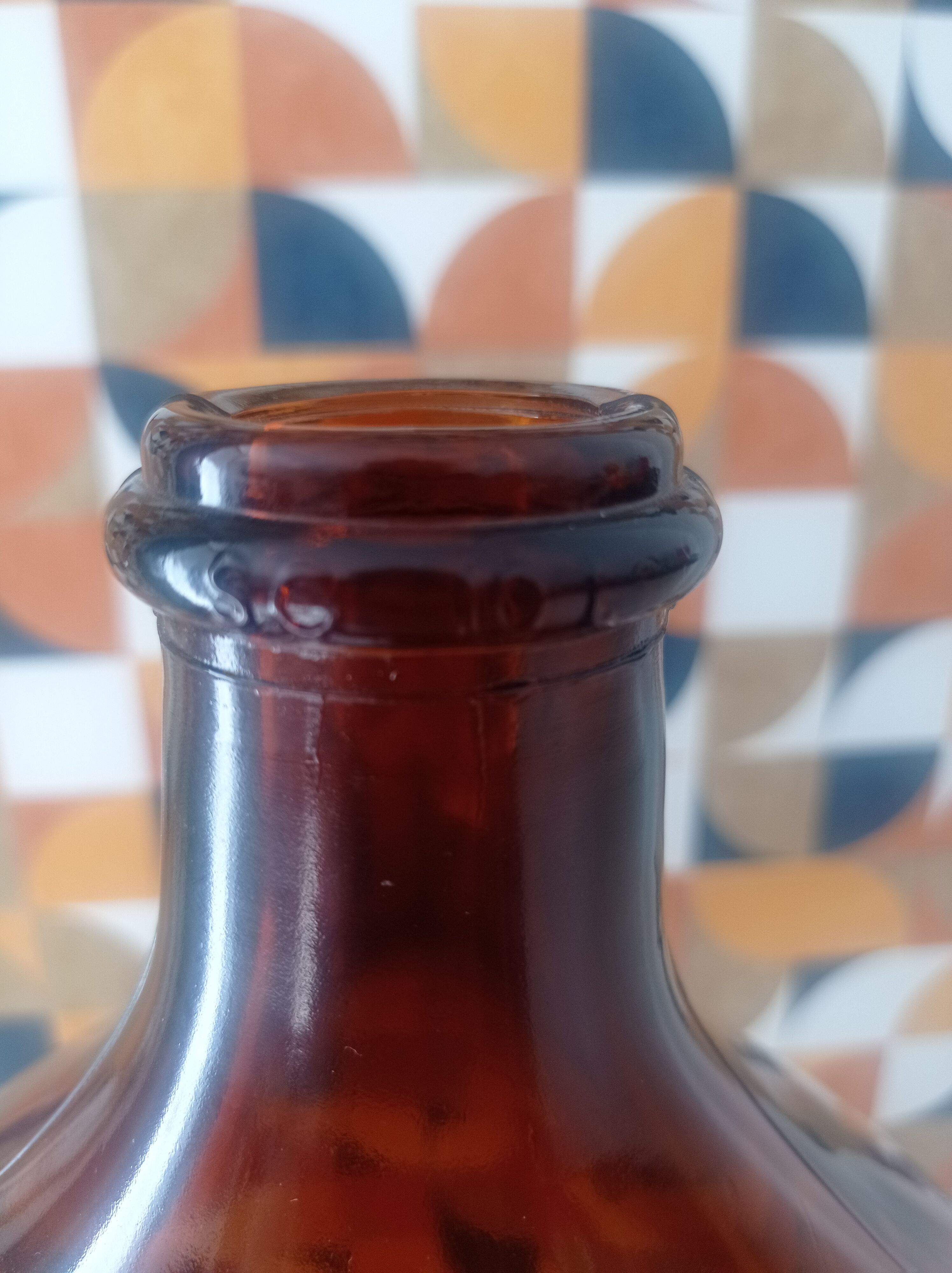 Dame jeanne 10 litres  en verre ambré