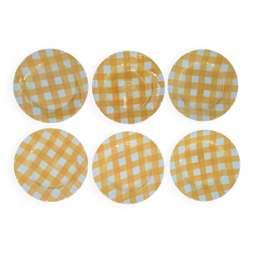 Assiettes Digoin Sarreguemines modèle Écossais