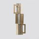 Modern Geometric Murano Glass and Brass Wall Lamp